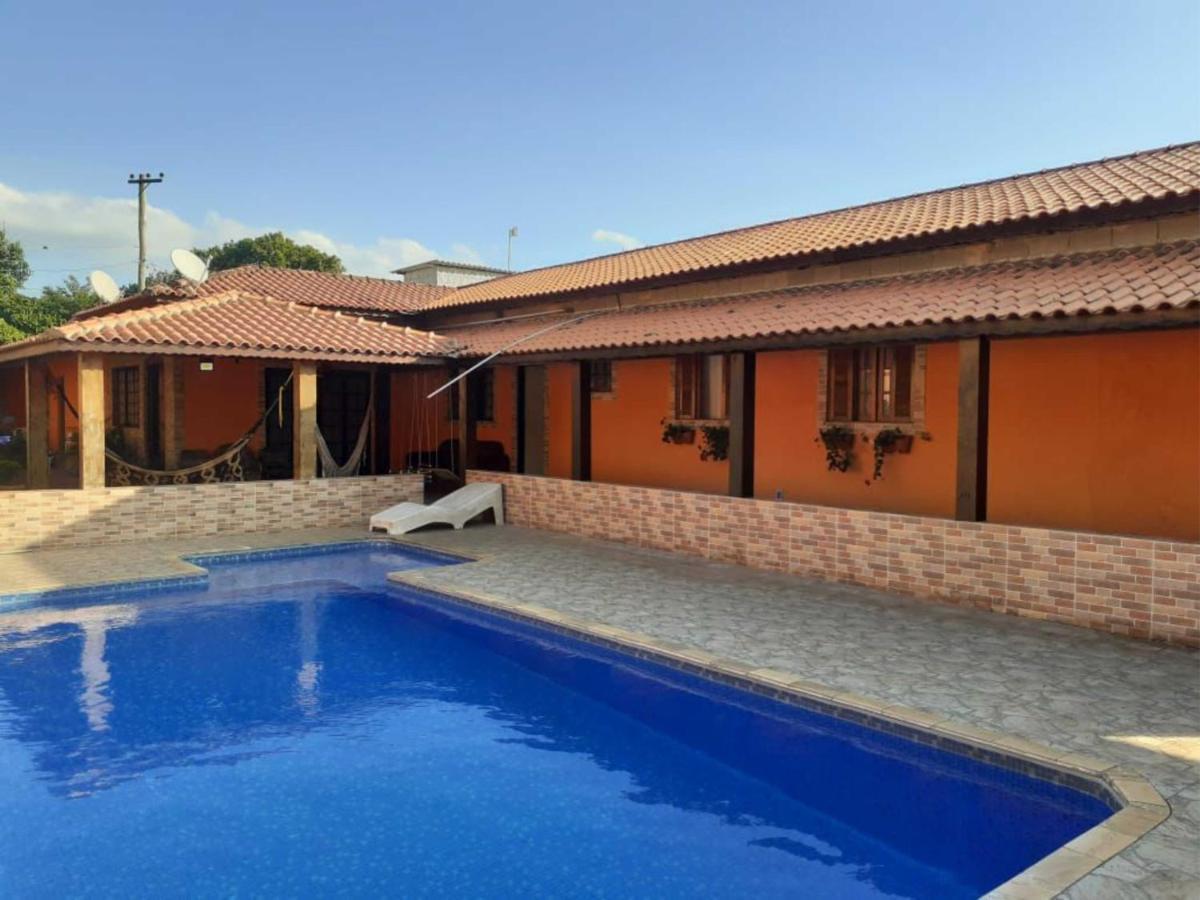 Chacara Bella Vida Com Piscina Churrasqueira Salao De Festas Fogao A Lenha Quadra アラサリグアマ エクステリア 写真
